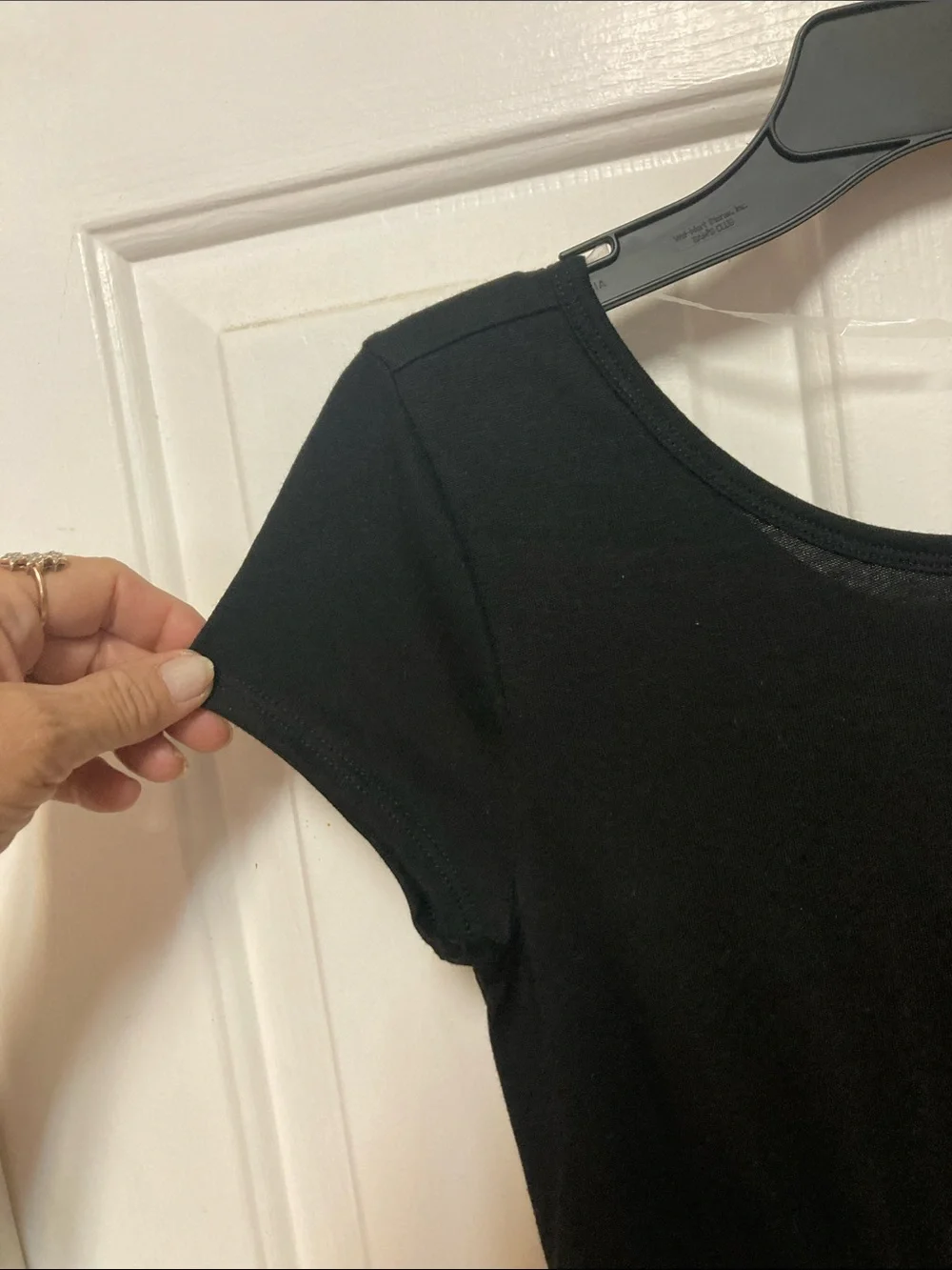 wonder nation Black Short-Sleeve Drawstring Waist Jumpsuit